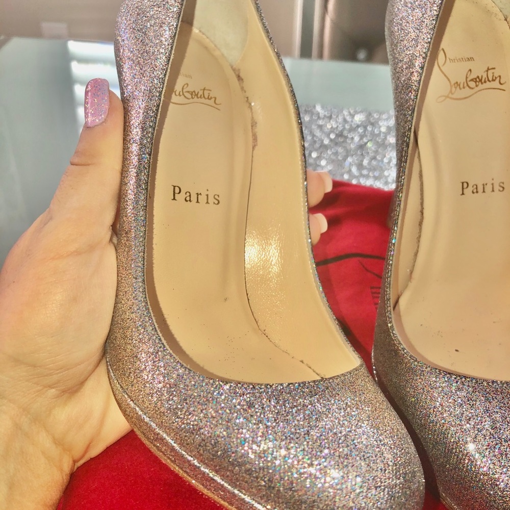 Christian Louboutin Neofilo Glitter Pumps - Picture 7 of 8
